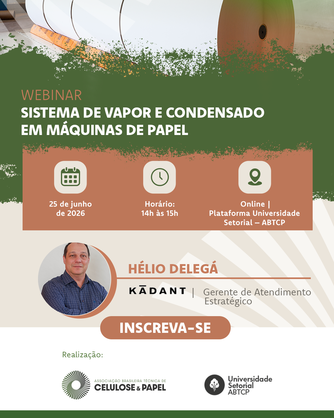 Webinar: Sistema de vapor e condensado em máquinas de papel